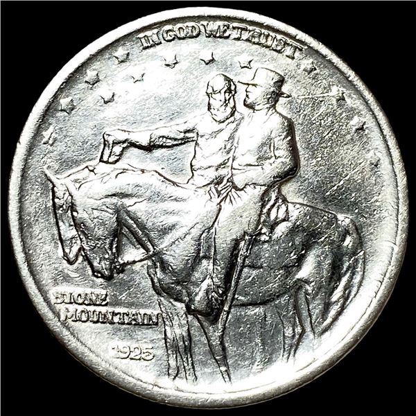 1925 Stone Mountain Silver Half Dollar NEARLY UNCIRCULATED