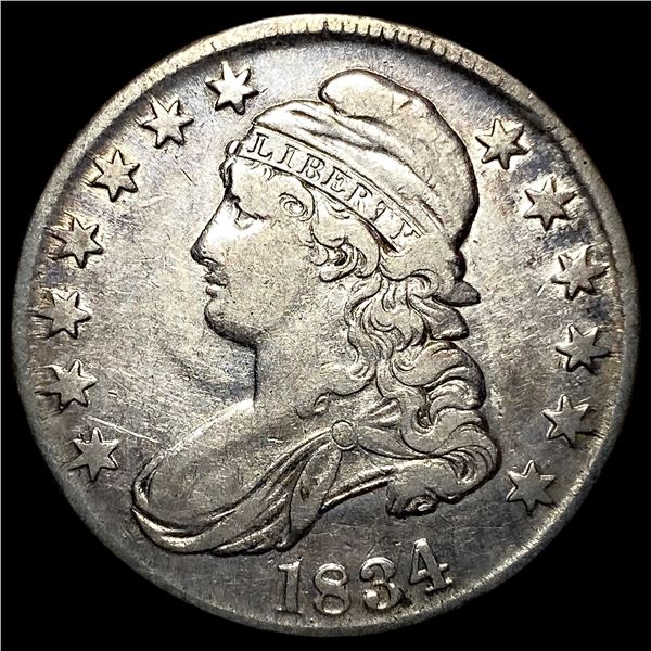 1834 Capped Bust Half Dollar NEARLY UNCIRCULATED