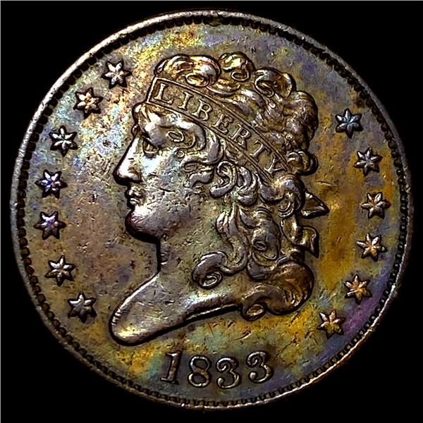 1833 Classic Head Half Cent CLOSELY UNCIRCULATED