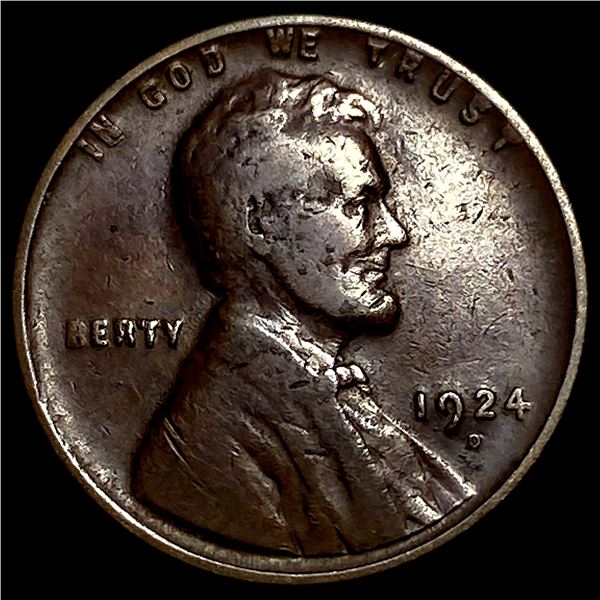 1924-D Lincoln Wheat Cent LIGHTLY CIRCULATED