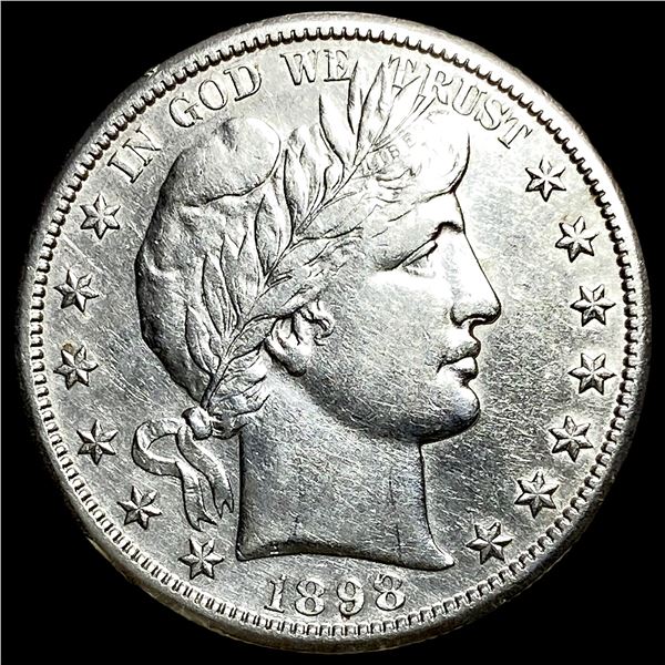 1898-S Silver Half Dollar CLOSELY UNCIRCULATED