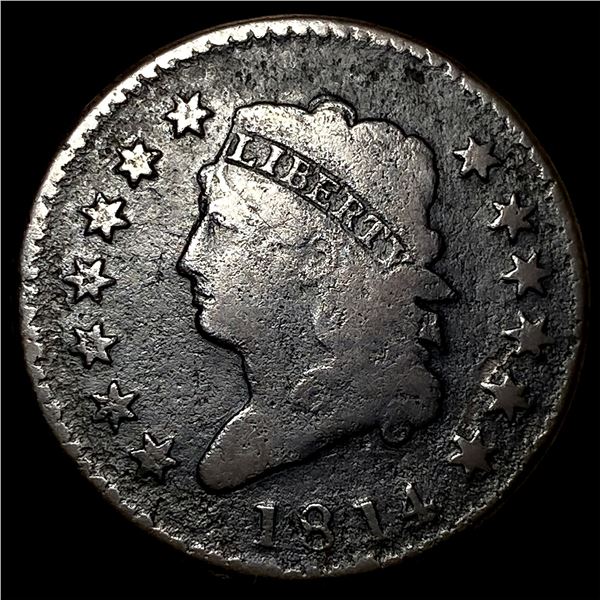 1814 Classic Head Large Cent NICELY CIRCULATED
