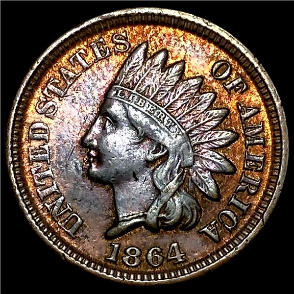 1864 Bronze Indian Head Cent CLOSELY UNCIRCULATED