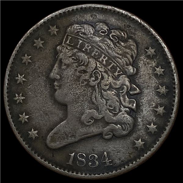 1834 Classic Head Half Cent LIGHTLY  CIRCULATED
