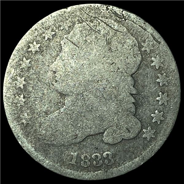 1833 Capped Bust Dime NICELY CIRCULATED