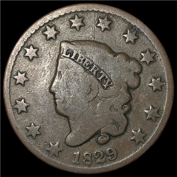 1829 Coronet Head Large Cent LIGHTLY  CIRCULATED