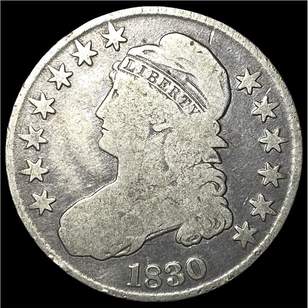 1830 Capped Bust Half Dollar NICELY  CIRCULATED