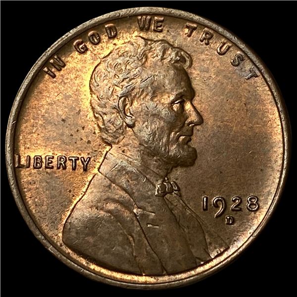 1928-D Lincoln Wheat Cent LIGHTLY CIRCULATED