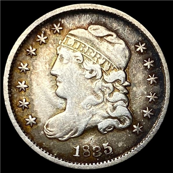 1835 Capped Bust Half Dime LIGHTLY CIRCULATED