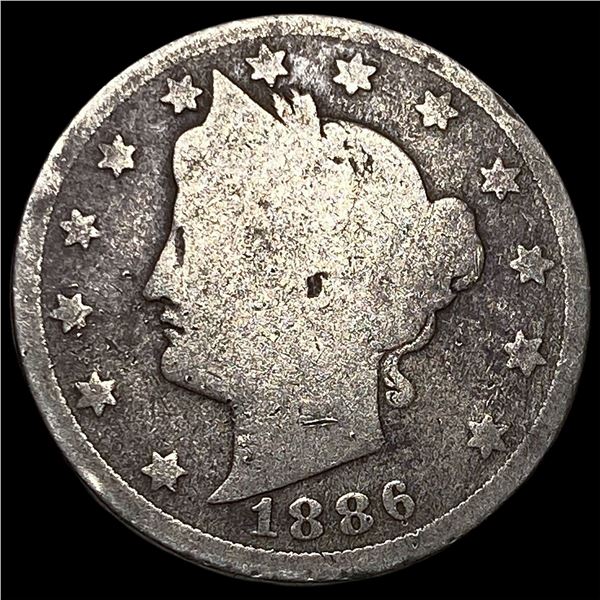 1886 Liberty Head Nickel NICELY CIRCULATED