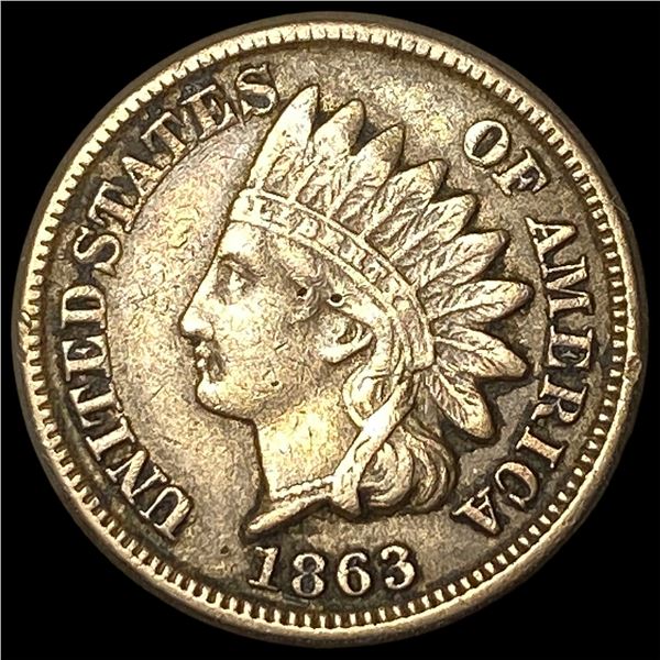 1863 Indian Head Cent LIGHTLY CIRCULATED