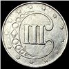 Image 2 : 1853 Silver Three-Cent Piece NEARLY  UNCIRCULATED