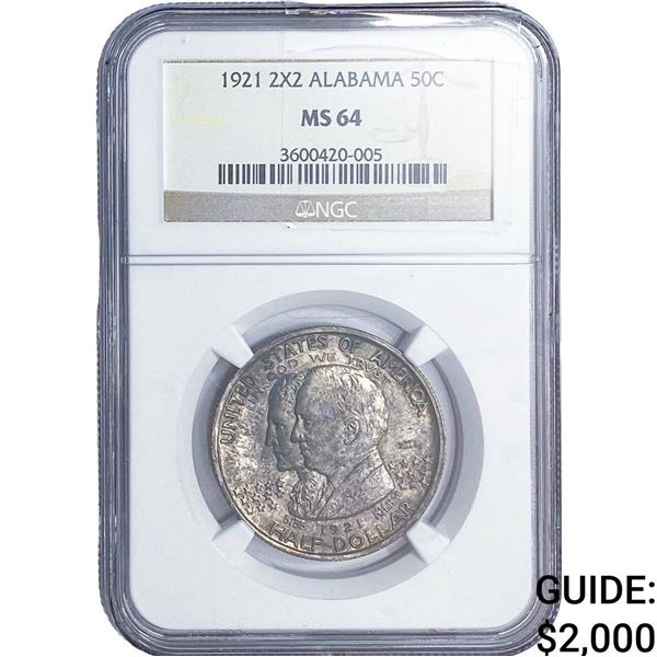 1921 Alabama Half Dollar NGC MS64