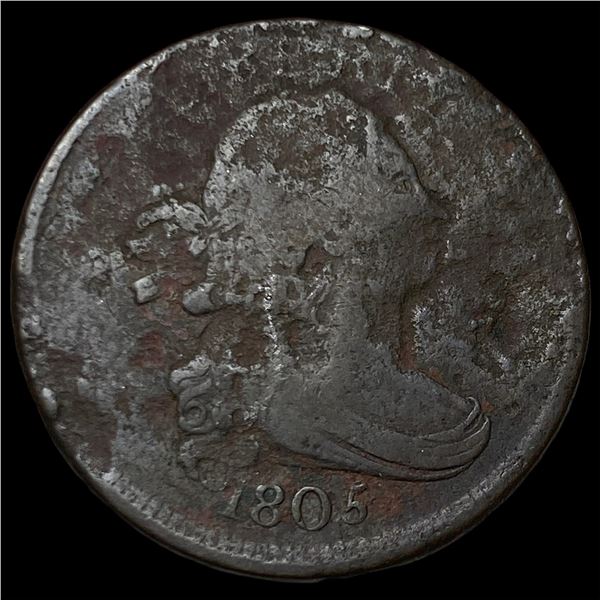 1805 Draped Bust Half Cent NICELY CIRCULATED