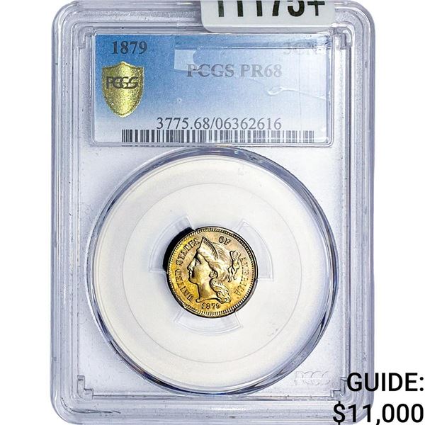1879 Nickel Three Cent PCGS PR68