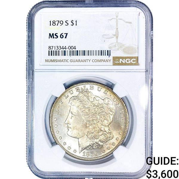 1879-S Morgan Silver Dollar NGC MS67