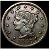 Image 1 : 1847 Braided Hair Large Cent CLOSELY   UNCIRCULATED