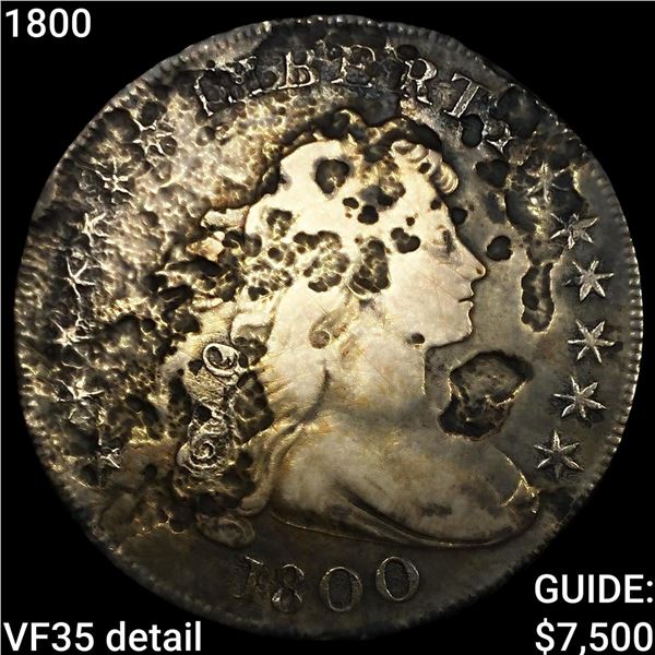 1800 Draped Bust Dollar ABOUT UNCIRCULATED