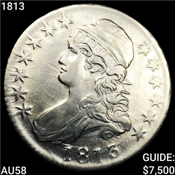 1813 Capped Bust Half Dollar CHOICE AU