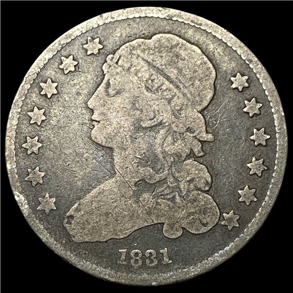 1831 Capped Bust Silver Quarter LIGHTLY  CIRCULATED