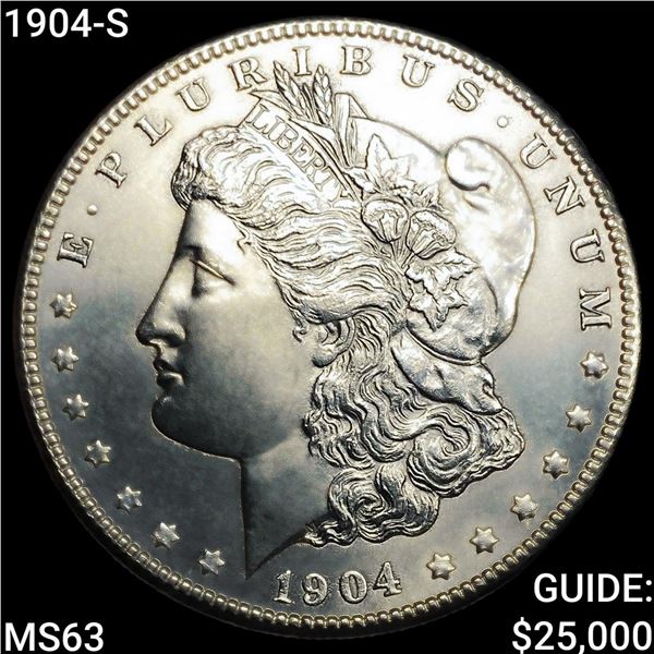 1904-S Morgan Silver Dollar CHOICE BU