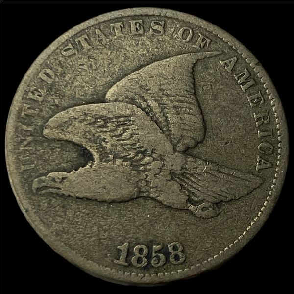 1858 Flying Eagle Cent NEARLY UNCIRCULATED