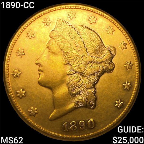 1890-CC $20 Gold Double Eagle UNCIRCULATED
