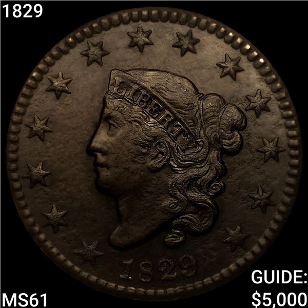 1829 Coronet Head Large Cent UNCIRCULATED