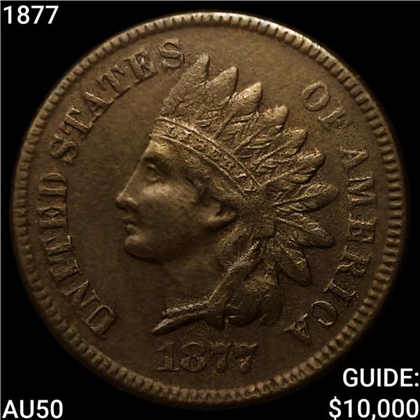 1877 Indian Head Cent CLOSELY UNCIRCULATED