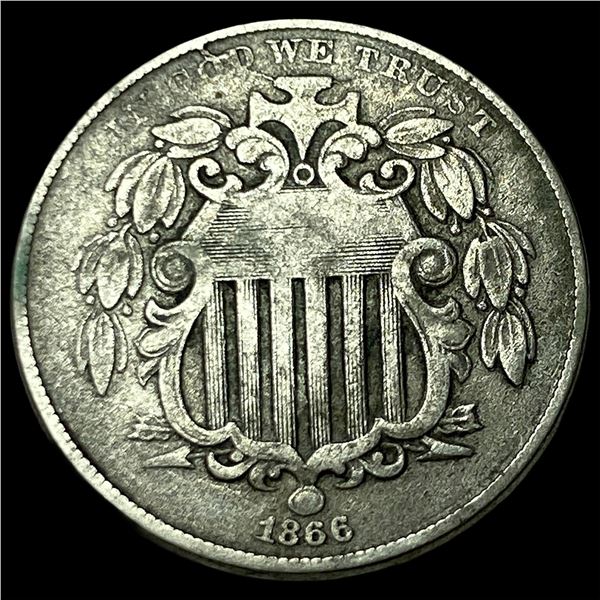 1866 Shield Nickel LIGHTLY CIRCULATED
