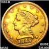 Image 1 : 1845-D $2.50 Gold Quarter Eagle UNCIRCULATED