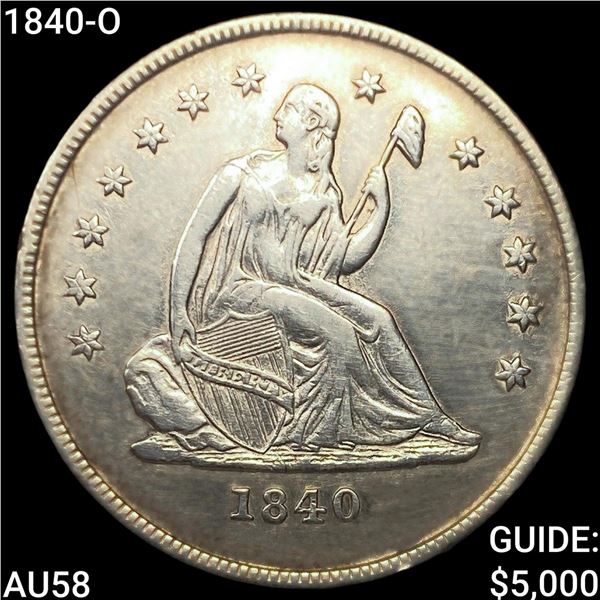 1840-O Seated Liberty Quarter CHOICE AU