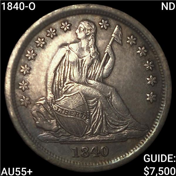 1840-O ND Seated Liberty Dime HIGH GRADE+
