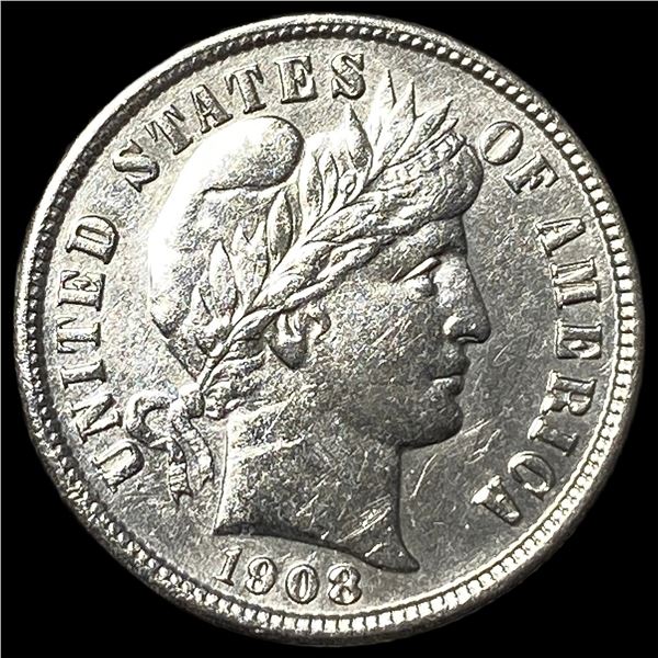1908-S Silver Barber Dime UNCIRCULATED