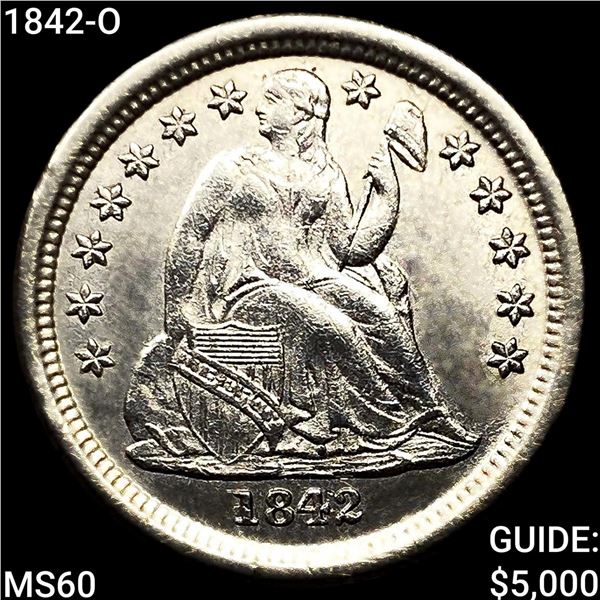 1842-O Seated Liberty Dime UNCIRCULATED