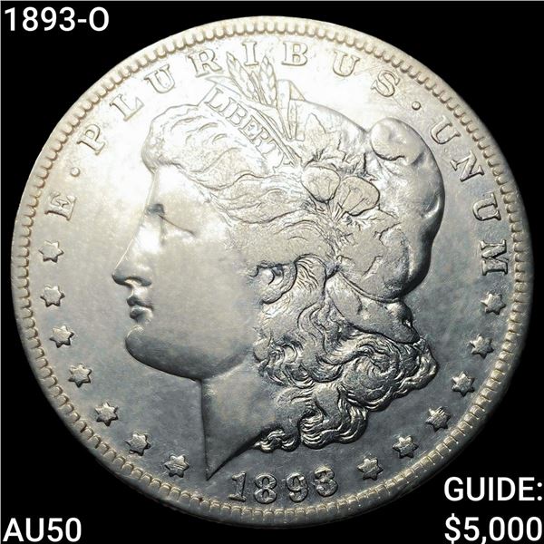 1893-O Morgan Silver Dollar CLOSELY UNCIRCULATED