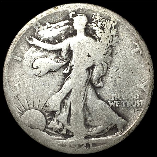 1921-S Silver Walking Liberty Half Dollar  NICELY CIRCULATED