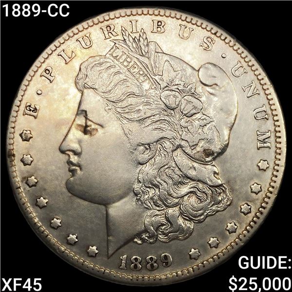 1889-CC Morgan Silver Dollar NEARLY UNCIRCULATED