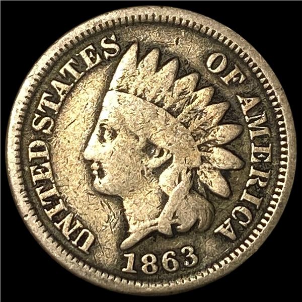 1863 Indian Head Cent NICELY CIRCULATED
