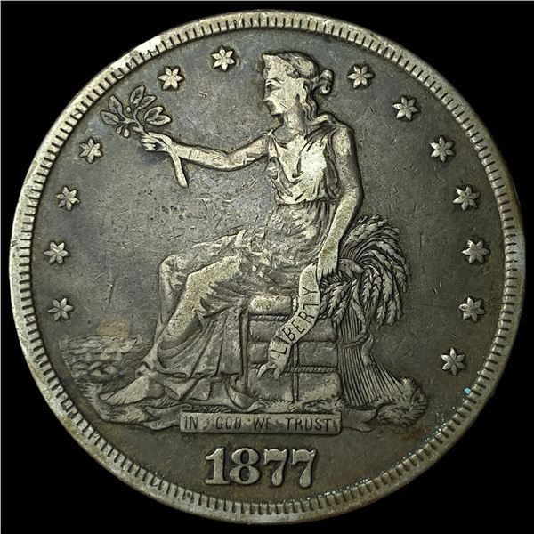 1877-S Silver Trade Dollar NEARLY  UNCIRCULATED