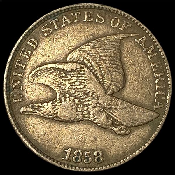 1858 Flying Eagle Cent NEARLY UNCIRCULATED