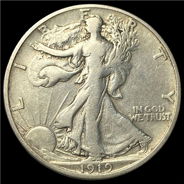 1919-S Walking Liberty Half Dollar LIGHTLY  CIRCULATED