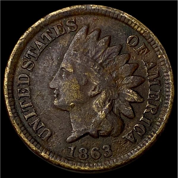 1863 Indian Head Cent NEARLY UNCIRCULATED