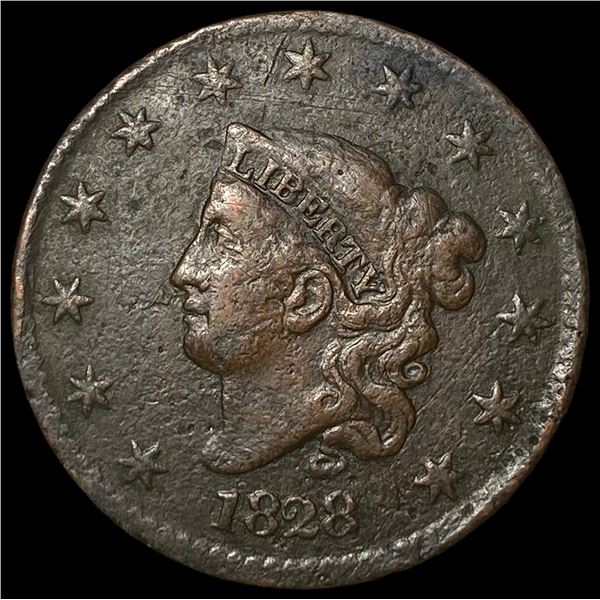 1828 Coronet Head Large Cent LIGHTLY  CIRCULATED