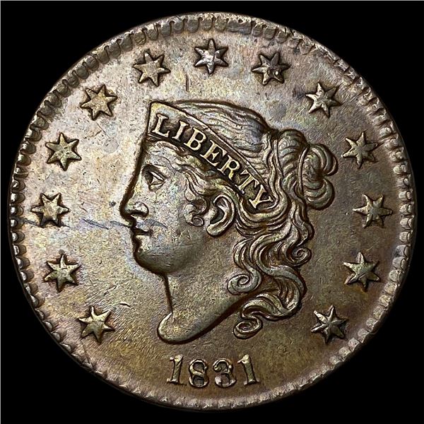 1831 Coronet Head Large Cent CLOSELY  UNCIRCULATED