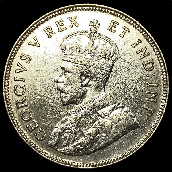 1925 East Africa Silver Shilling CHOICE AU