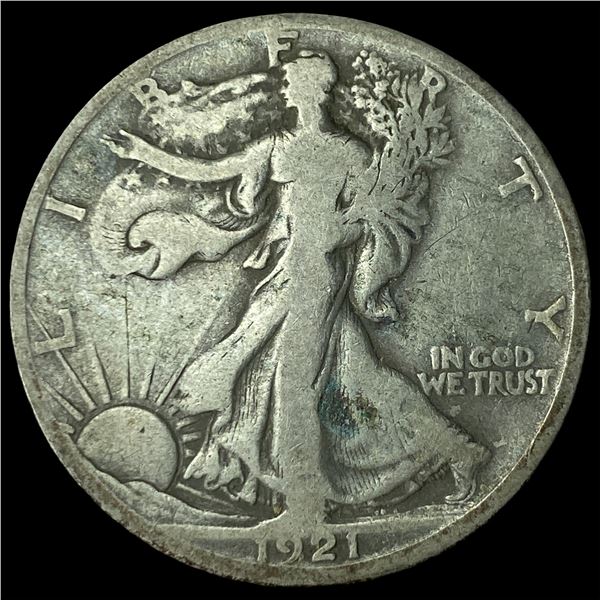 1921-D Silver Walking Liberty Half Dollar  NICELY CIRCULATED