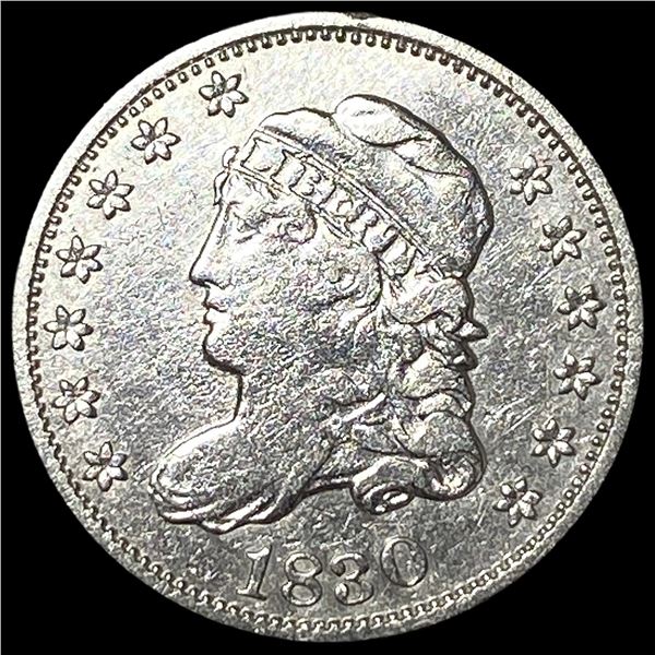 1830 Capped Bust Silver Half Dime CLOSELY  UNCIRCULATED