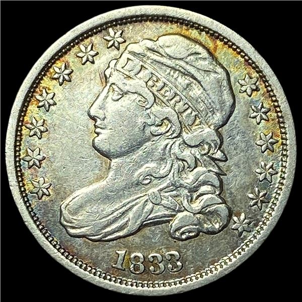 1833 Capped Bust Dime CLOSELY UNCIRCULATED
