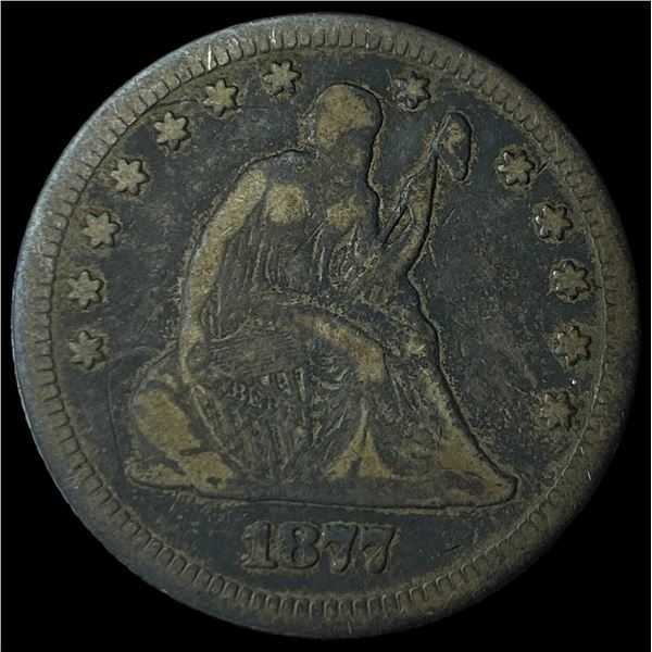 1877 Seated Liberty Quarter NICELY CIRCULATED
